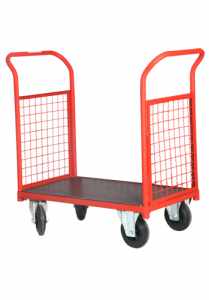 Double Open Side Wire Cage Cart
